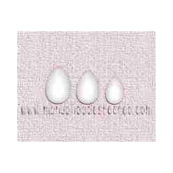 Huevos de porex o poliespan de 40 x 60 mm