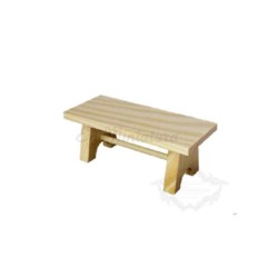 Mesa de madera en miniatura