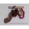Tabla de jamón con embutido para colgar, miniaturas de artesanía