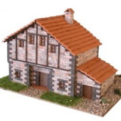 Maqueta de casa rústica de piedra de la marca domus kits
