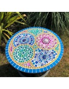 Piezas de mosaico, tesalas en cerámica esmaltada o de vidrio